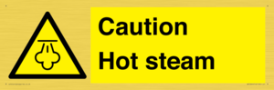 Caution Hot steam